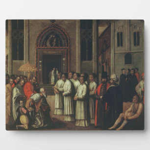 Der Doge Ziani trifft Papst Alexander III. (1105-8 Fotoplatte