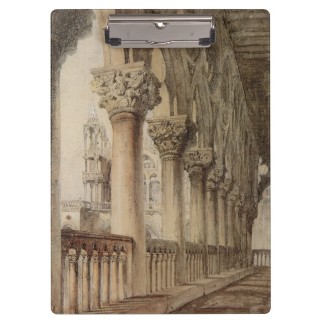 Der Dogenpalast (von John Ruskin) Klemmbrett (Vorderseite)