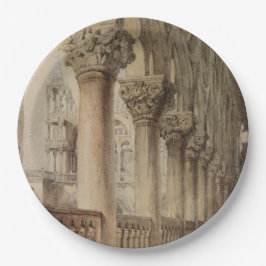 Der Dogenpalast (von John Ruskin) Pappteller