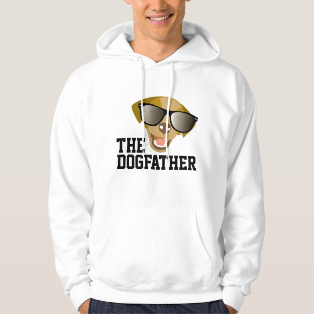 DER DOGFATHER FUNNY HUND VATER T - SHIRT & HOODIES (Vorderseite)