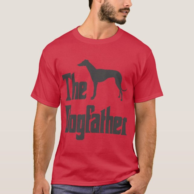 Der Dogfather Greyhound Dog3 T-Shirt (Vorderseite)
