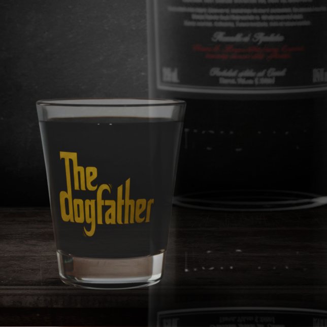 Der Dogfather - Hunde-Vater Vatertagsgeschenk  Schnapsglas (Von Creator hochgeladen)