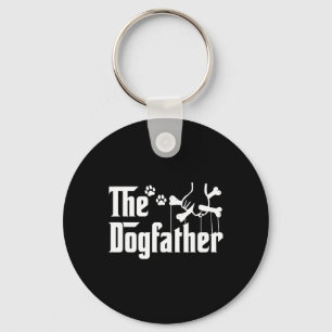 Der Dogfather Tee Vatertagsgeschenk Hund Papa - Hu Schlüsselanhänger