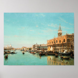 Der Dogpalast und der Piazza San Marco, Poster