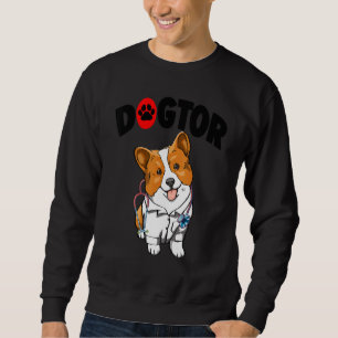 Der Dogtor Süße Corgi Frauen Lieben Hundedoktor Sweatshirt