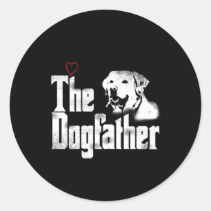 Der Dogvater Labrador-Vater Runder Aufkleber