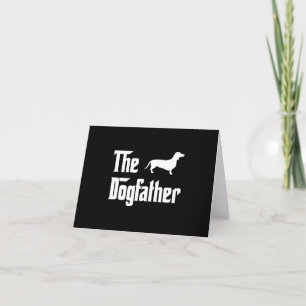 Der Dogvater Mens Dackel Hund Liebhaber Dankeskarte