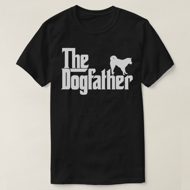 Der Dogvater Sibirischer Husky-Hund-Vater-Vater T-Shirt (Design vorne)