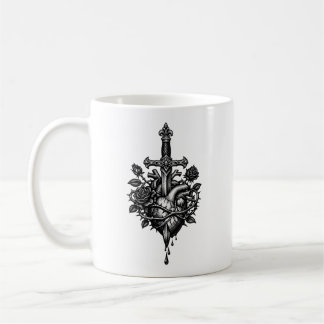 Der Dolch der Dornen - Gotische Romanze Gravur Kaffeetasse