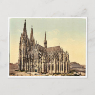 Der Dom, die Seite, Köln, der Rhein, Deutschland o Postkarte