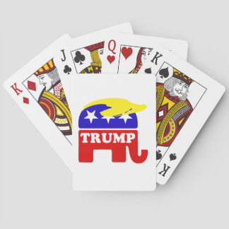 Der Donald Trumptoupee-Republikaner-Elefant Spielkarten