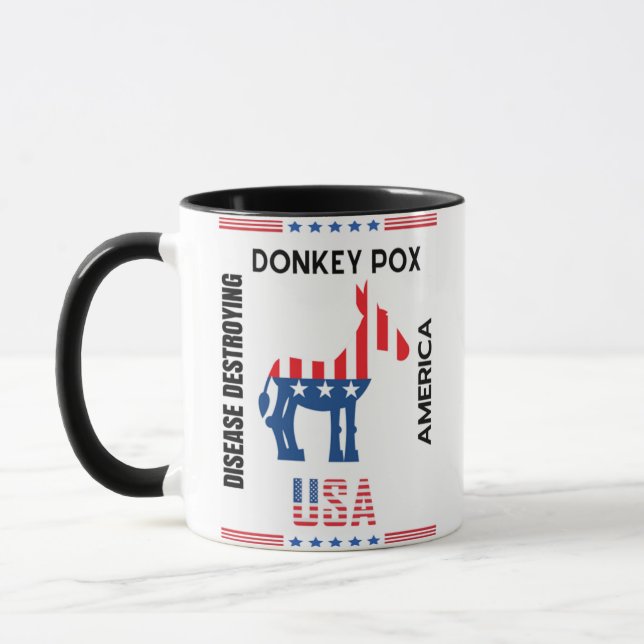 Der Donkey pox die Krankheit, die Amerika lieblich Tasse (Links)