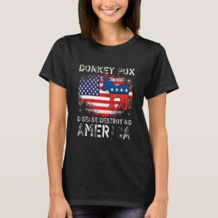 Der Donkey pox die Krankheit zerstört den amerikan T-Shirt