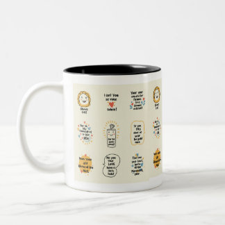 Der Doodle-Effekt: Kunst mit einem positiven Effek Zweifarbige Tasse