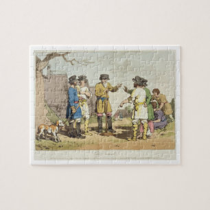 Der Dorf-Rat, geätzt vom Künstler, veröffentlichen Puzzle