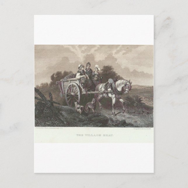 Der Dorfschöne Postkarte (Vorderseite)