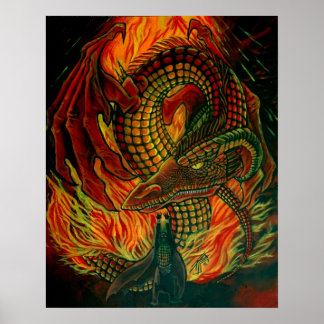 Der Drache bejubeln Poster