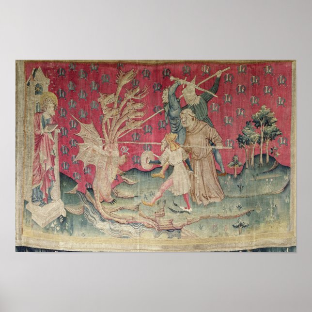 Der Drache kämpft mit den Diener Gottes Poster (Vorne)