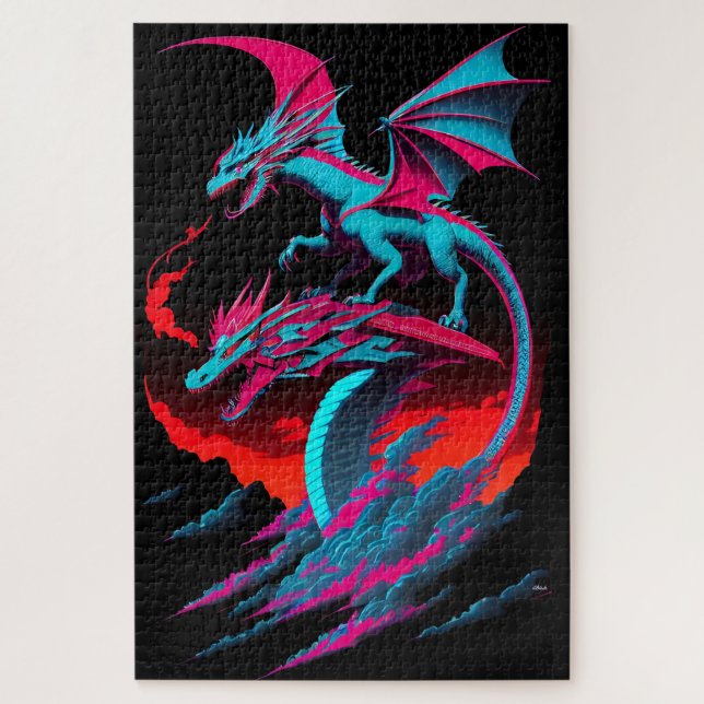 Der Drache Surf Rider Puzzle (Vertikal)