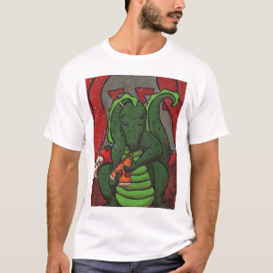 Der Drache und die Pizza T-Shirt