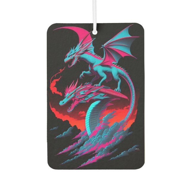 Der Drachen-Surf-Reiter Autolufterfrischer (Vorderseite)