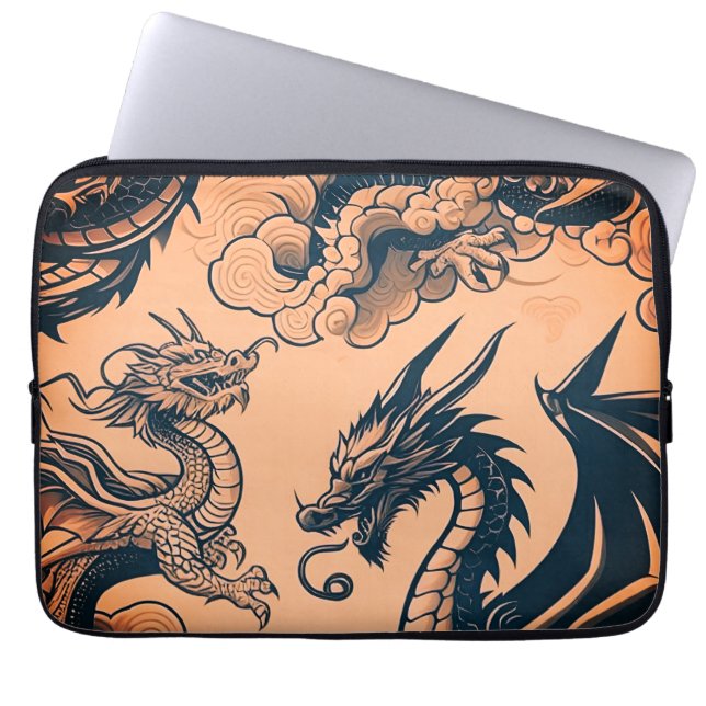 Der Drachenkrieg Orange Skies Laptopschutzhülle (Vorderseite)