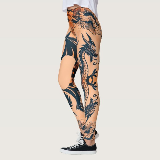 Der Drachenkrieg Orange Skies Leggings (Links)