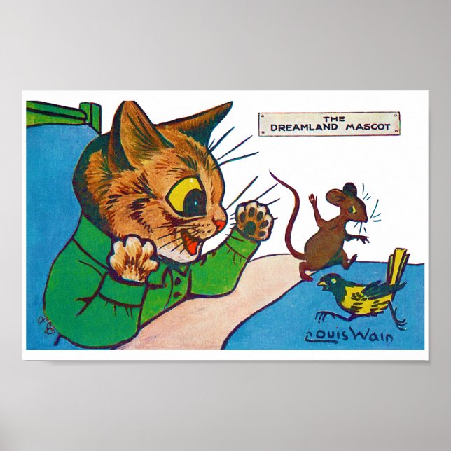 Der Dreamland-Maskottchen, Louis Wain Poster (Vorne)