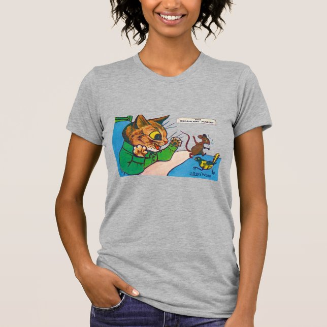 Der Dreamland-Maskottchen, Louis Wain T-Shirt (Vorderseite)