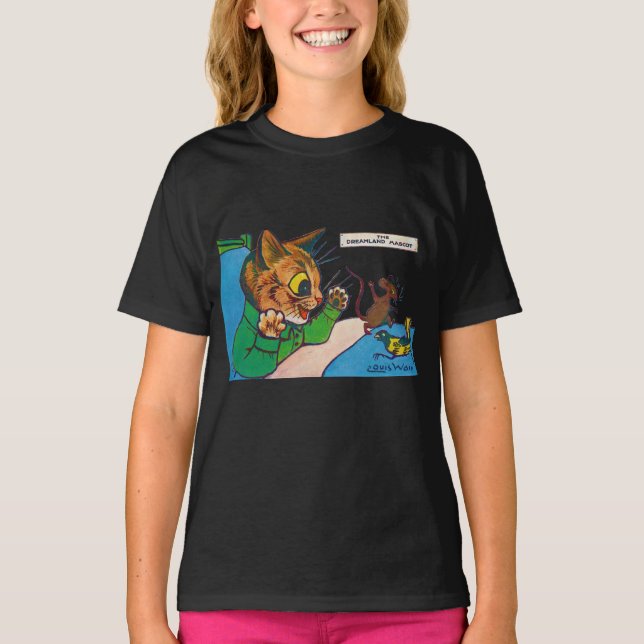 Der Dreamland-Maskottchen, Louis-Wain-T - Shirt (Vorderseite)