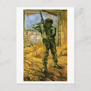 Der Drescher (nach Millet), Van Gogh Fine Art Postkarte