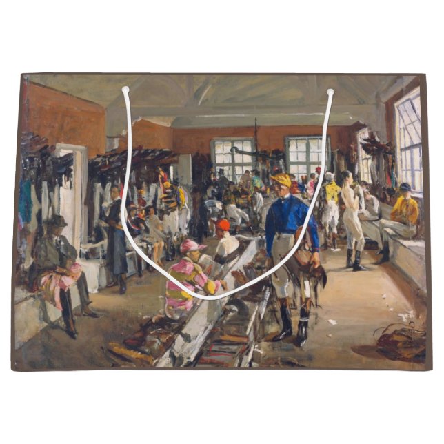 Der Dressing-Room von Jockeys in der Ascot-Rennbah Große Geschenktüte (Vorderseite)