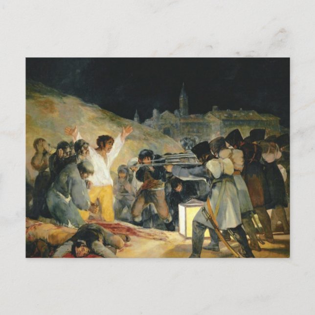 Der dritte Mai 1808 Francisco Goya Postkarte (Vorderseite)