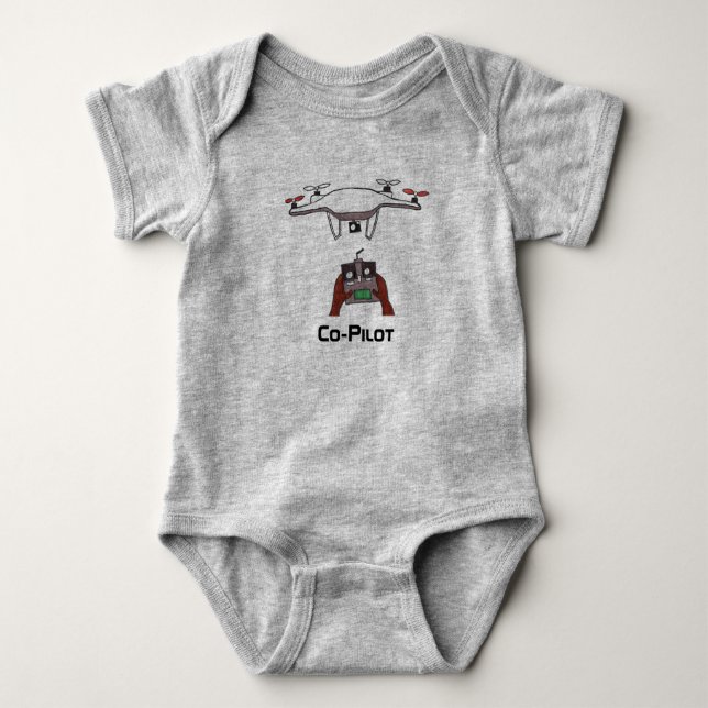 Der Drohnekopilotbaby onsie Overall Baby Strampler (Vorderseite)