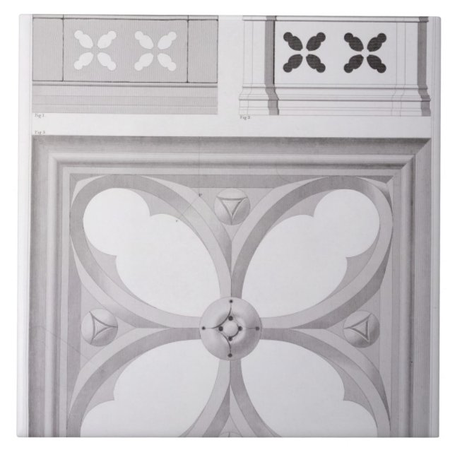 Der Ducal Palast, Fächer des südlichen Bal Fliese (Vorderseite)