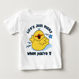 Der Ducky 1. Geburtstag des Lebens Baby T-shirt