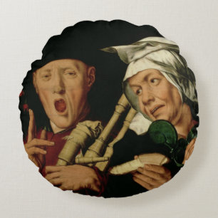 Der Dudelsackspieler Rundes Kissen