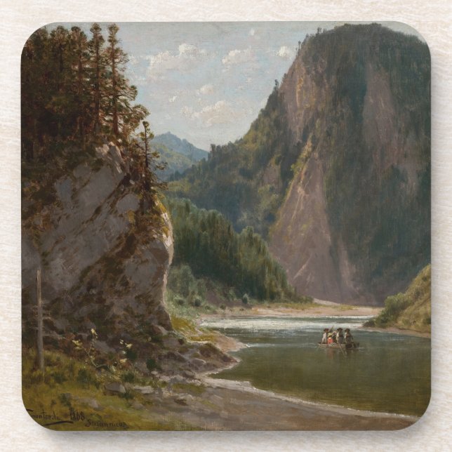 Der Dunajec im Pieniny-Gebirge Getränkeuntersetzer (Vorderseite)