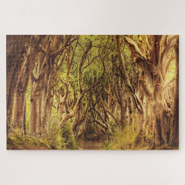 Der Dunkle hat Antrim Irland abgesichert. Puzzle (Horizontal)