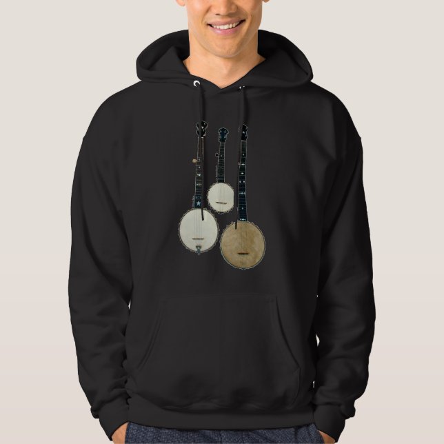 Der dunkle Hoodie 3 Banjo-Männer (Vorderseite)