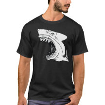 Der dunkle T - Shirt der Haifisch-Männer