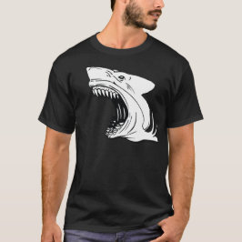 Der dunkle T - Shirt der Haifisch-Männer