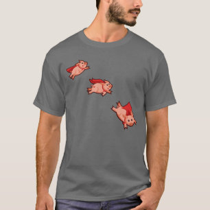 Der dunkle T - Shirt der Männer - wenn Schweine
