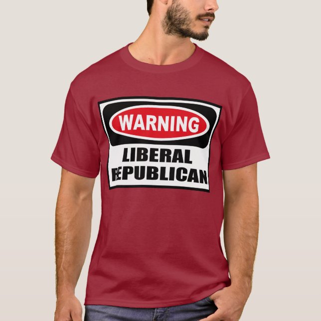 Der dunkle T - Shirt der warnenden LIBERALEN (Vorderseite)