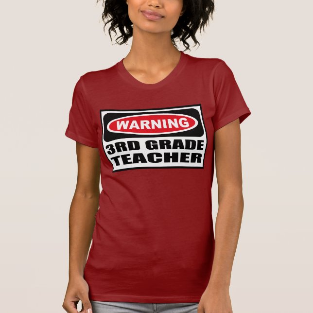 Der dunkle T - Shirt warnender 3. GRAD-LEHRER (Vorderseite)