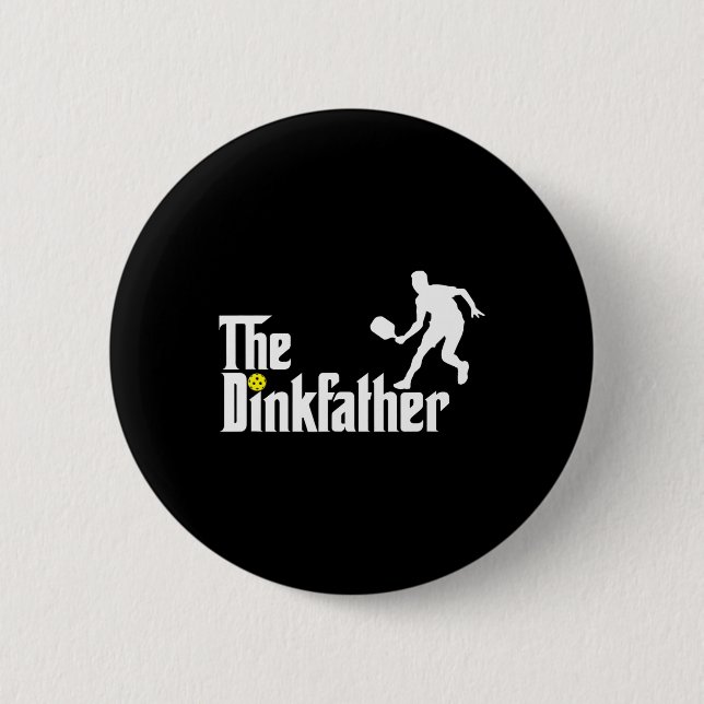Der dunkle Vater Pickleball Vater Funny Pickleball Button (Vorderseite)