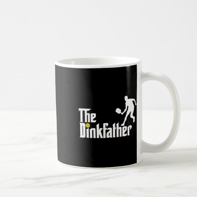 Der dunkle Vater Pickleball Vater Funny Pickleball Kaffeetasse (Rechts)