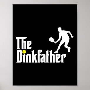 Der dunkle Vater Pickleball Vater Funny Pickleball Poster