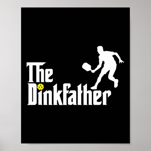 Der dunkle Vater Pickleball Vater Funny Pickleball Poster (Vorne)