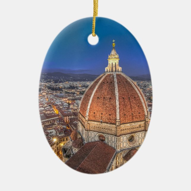 Der Duomo in Florenz, Italien Keramik Ornament (Vorne)